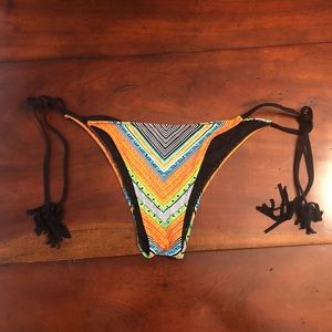 Tie Side Colorful Bikini Bottoms